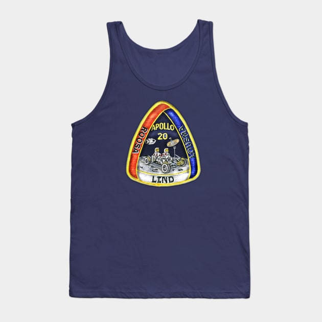 Apollo 20 original mission patch Tank Top by WarDaddy